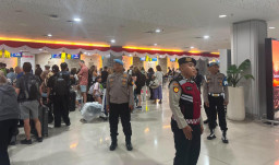 Polres Bandara Pastikan Area Keberangkatan Domestik Tetap Kondusif