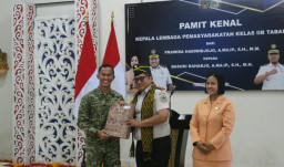 Kolaborasi Forkopimda Menguat, Dandim Tabanan Hadiri Pergantian Kepala Lapas Kelas IIB Tabanan 