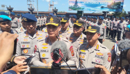 Brimob Polda Bali BKO ke Kalbar Bantu Padamkan Karhutla
