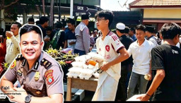 Satreskrim Polres Sampang Gelar Jumat Berkah, Ratusan Nasi Kotak Dibagikan ke Jemaah