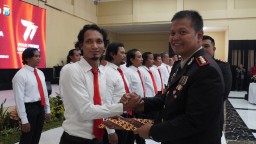Tasyakuran Hari Bhayangkara ke-77, Polresta Sidoarjo Berikan Penghargaan Forkopimda, Masyarakat dan Anggota Berprestasi