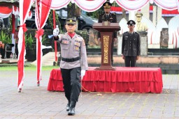 Polres Karangasem Gelar Upacara Hari Bhayangkara ke-77 Tahun 2023