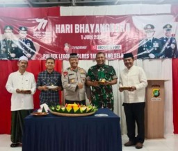 Polsek Legok Melaksanakan Tasyakuran Dalam Rangka HUT Bhayangkara Yang Ke 77 