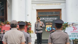 Sebanyak 141 Anggota Polrestabes Surabaya Naik Pangkat, Kapolrestabes Surabaya Ingatkan Peningkatan Kemampuan dan Tanggung Jawab dalam Melayani Masyarakat