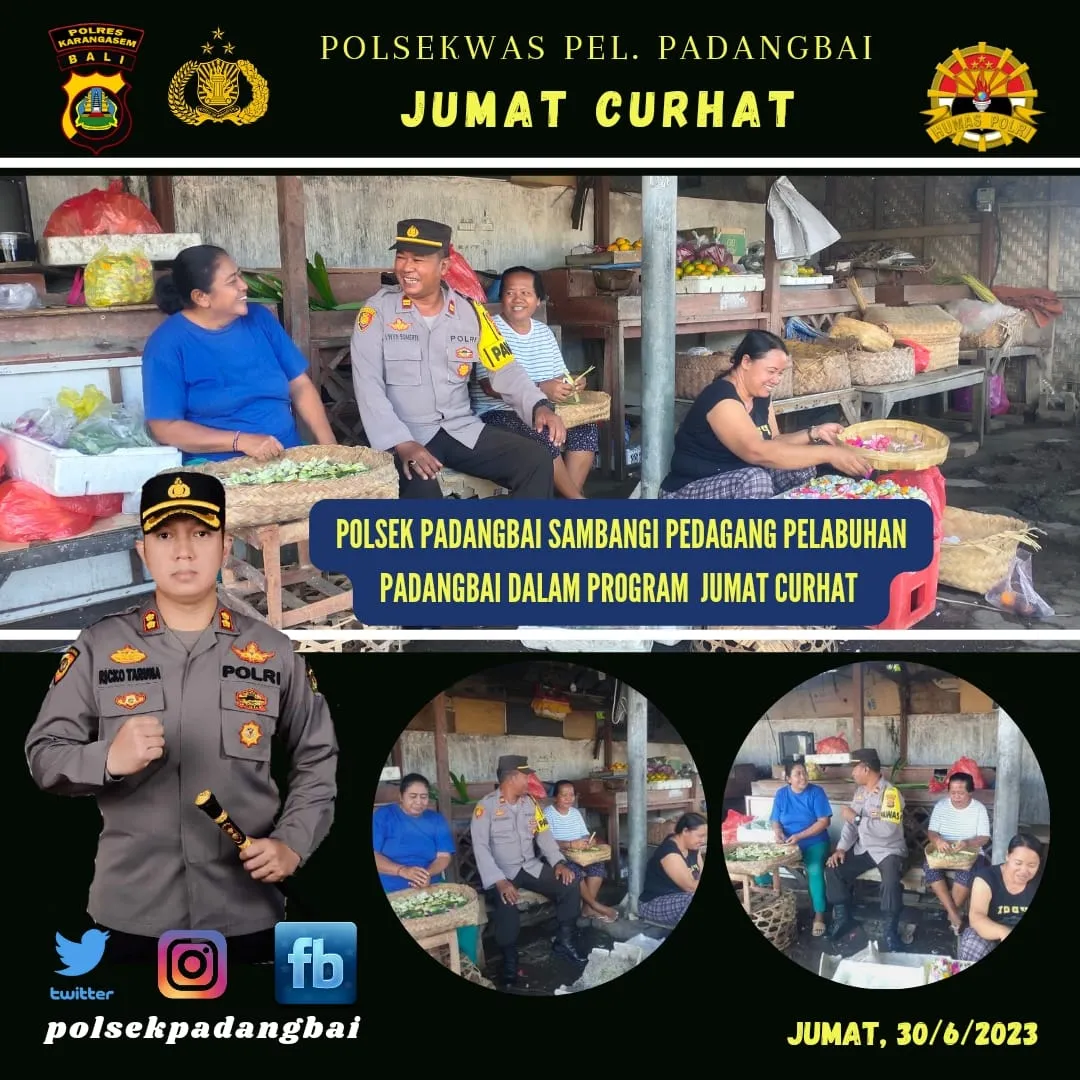 Polsek Padangbai Hadir Untuk Mendengar Curhatan dan Keluh Kesah Masyarakat Terkait Tugas Anggotanya 