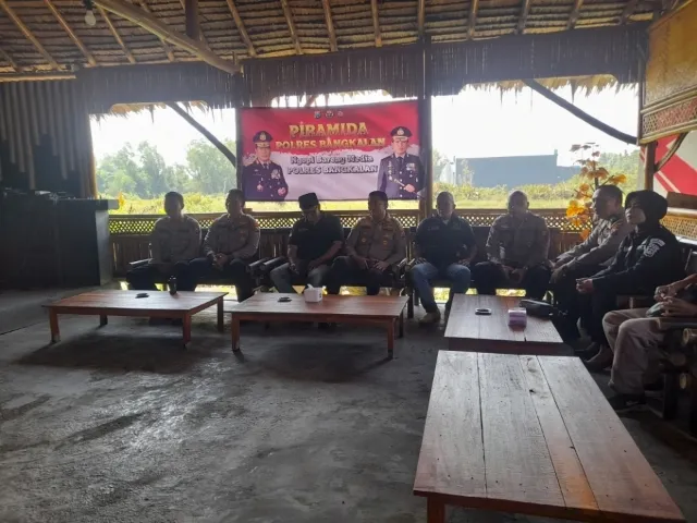 Kapolres Bangkalan dan PJU Polres Bangkalan Adakan Giat Ngopi Bareng Bersama Awak Media