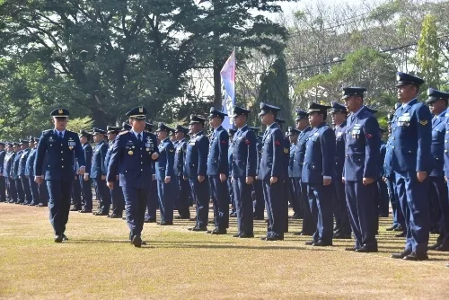 Upacara Peringatan Hari Bhakti TNI AU ke-76 Tahun 2023 di Lanud Muljono Surabaya