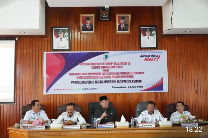 Wakil Bupati Kapuas Hulu Menghadiri Rekonsiliasi Aset Tetap Triwulan II Tahun Anggaran 2023 