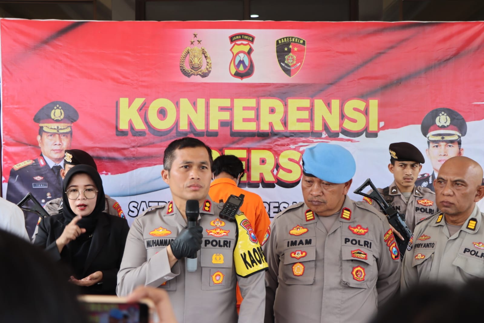 Polres Nganjuk Amankan Pelaku Pembunuhan, Korban Masih Sahabat Karib Pelaku