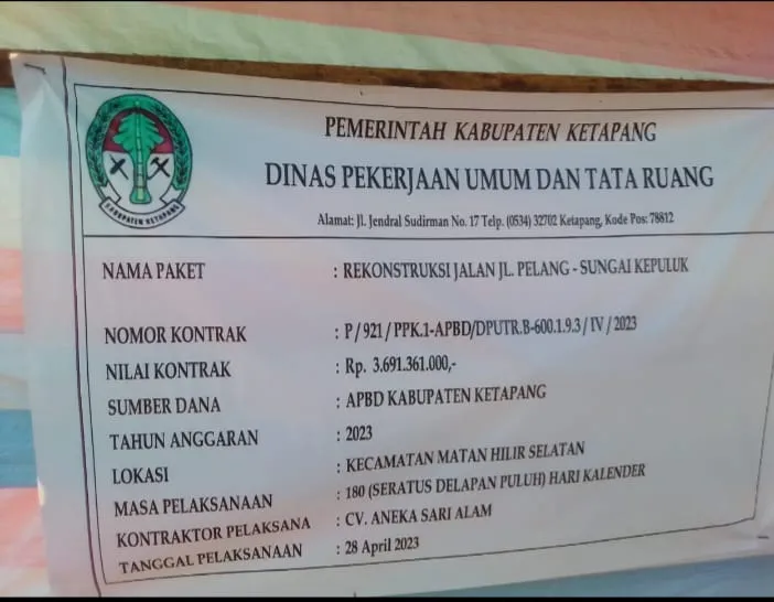Ketua LAKI Ketapang Soroti Mobil Angkutan CPO Tabrak Proyek Pembangunan Jalan