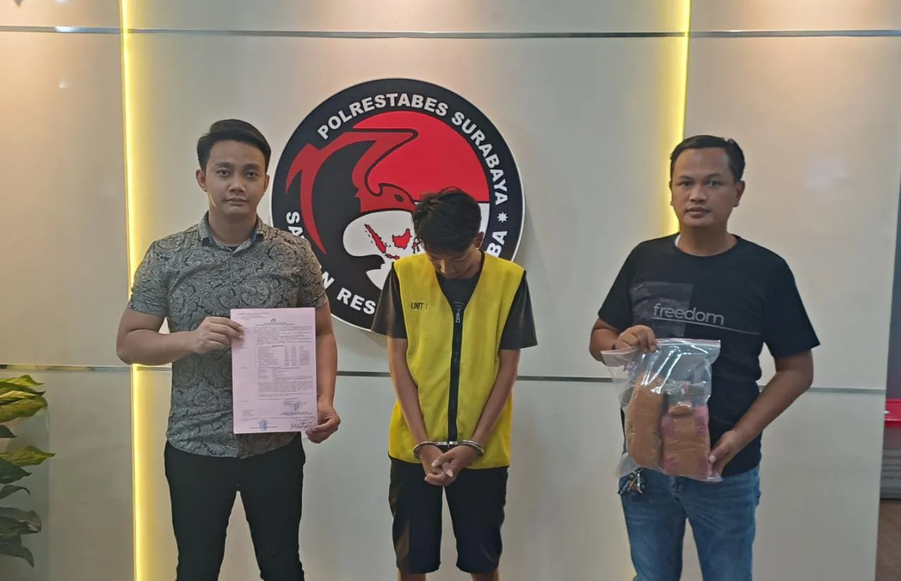 Polrestabes Surabaya Ungkap Peredaran Narkoba Terduga Bandar Berhasil Diamankan