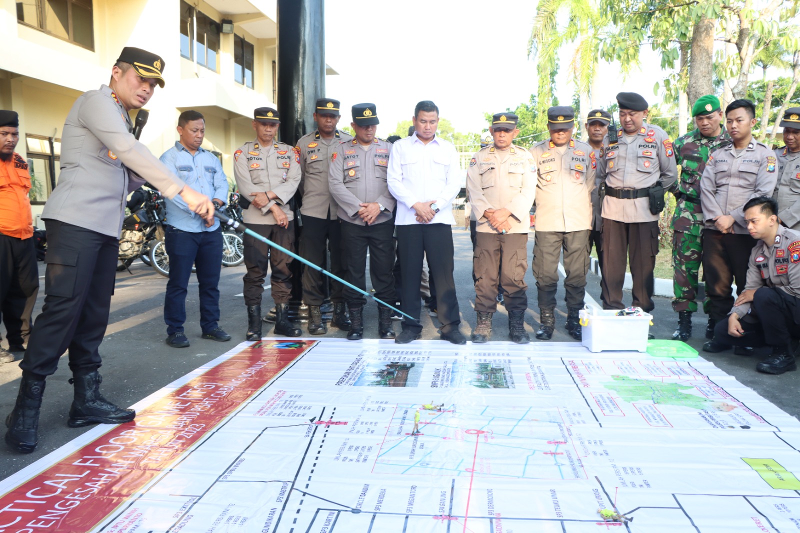 Pengamanan Ketat dan Berlapis Polres Nganjuk Amankan Pengesahan Warga Baru PSHT 