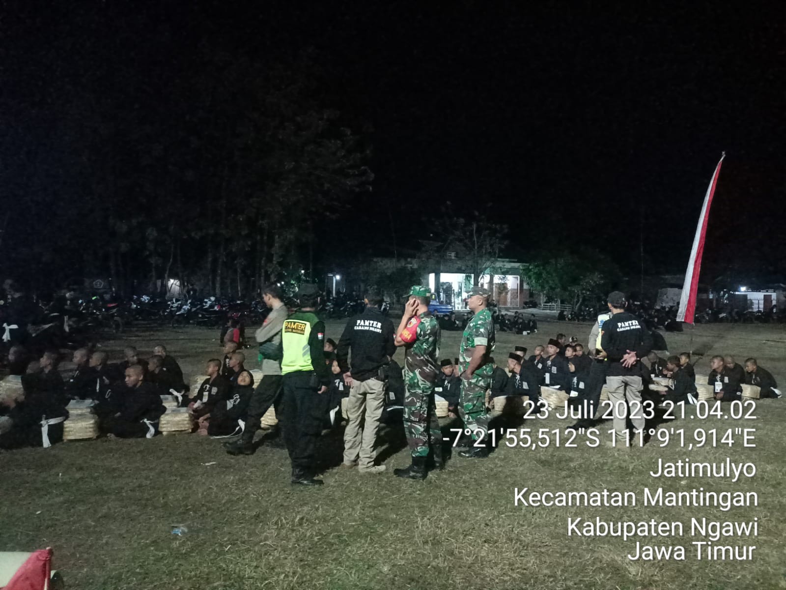 Polisi Terapkan Pengamanan, Pengesahan Warga Baru PSHT di Ngawi Tertib dan Aman
