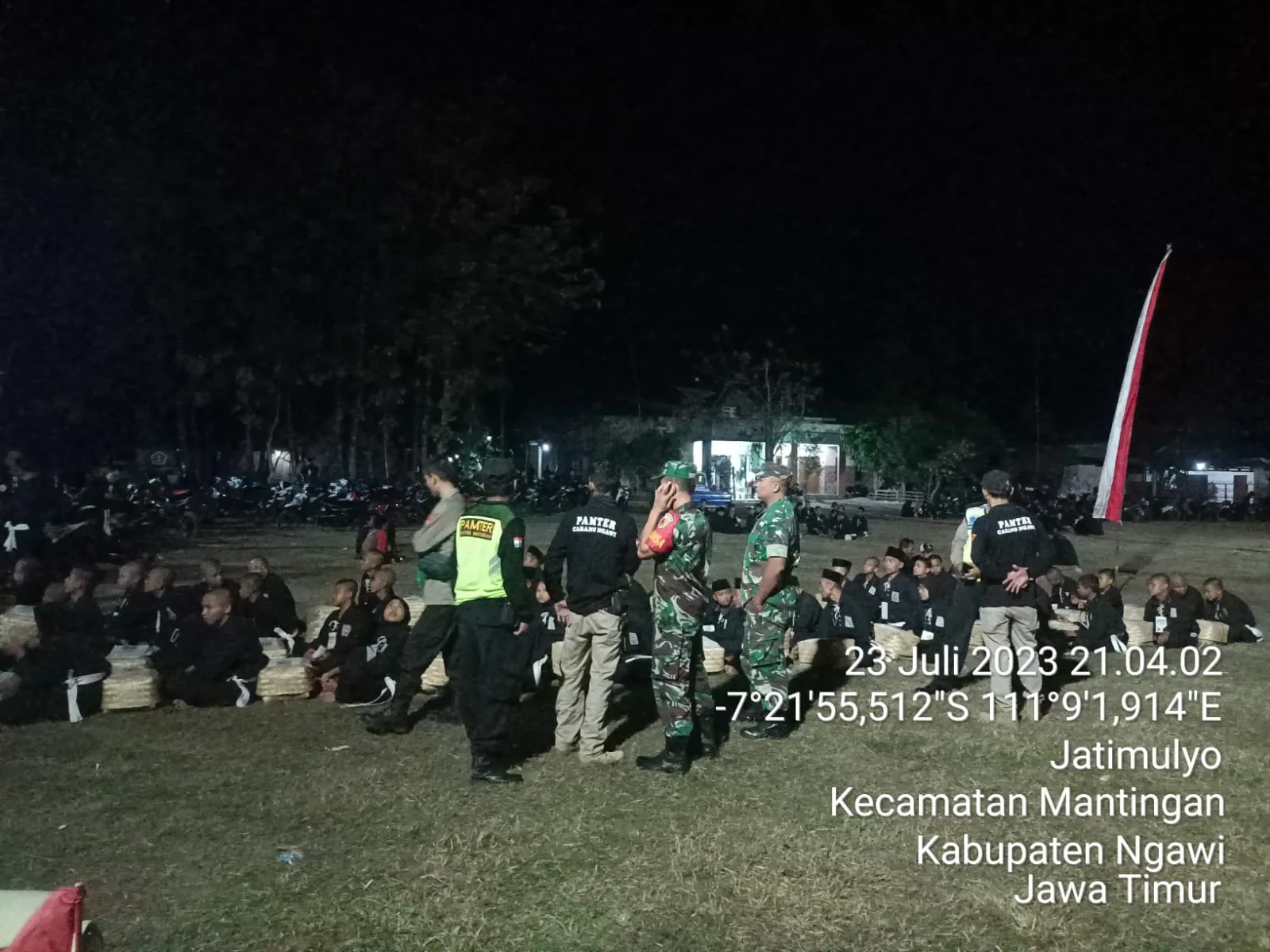 Polisi Terapkan Pengamanan, Pengesahan Warga Baru PSHT di Ngawi Tertib dan Aman