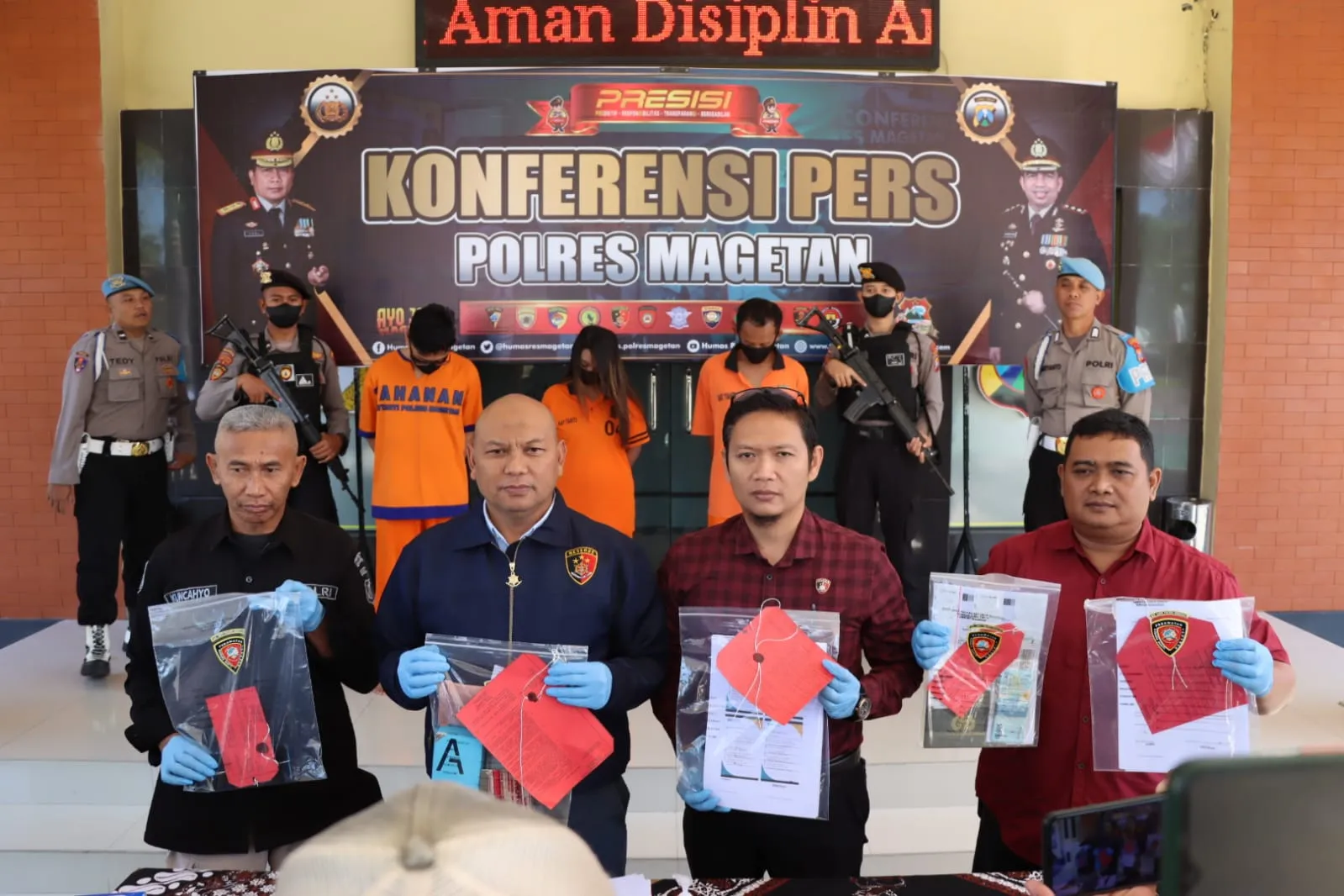 Polres Magetan Ungkap Tiga Kasus Penipuan, Tiga Tersangka Diamankan