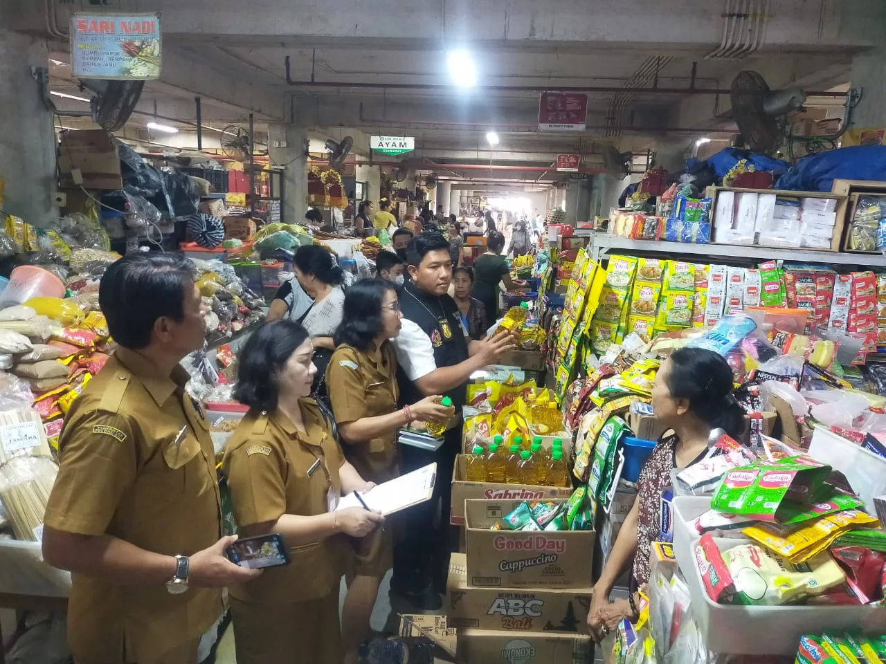 Satgas Pangan Kota Denpasar Lakukan Pengecekan Pasar Jelang Hari Raya Galungan