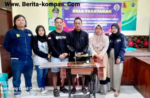 Tingkatkan Perekonomian Desa, Kades Traktakan Salurkan Bantuan Mesin Jahit Dan Alat Tukang