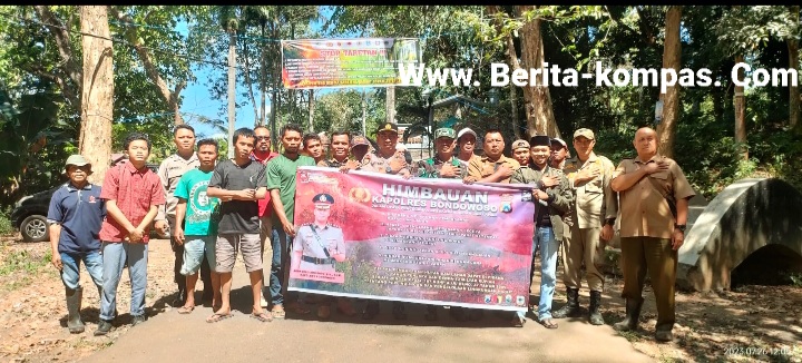 Bersama Koramil Polsek Grujugan  Sosialisasi Karhutla