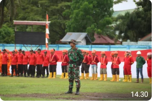 Dandim 1206/Psb, Pimpin Apel Gabungan Kesiapsiagaan Karhutla di Kabupaten Kapuas Hulu