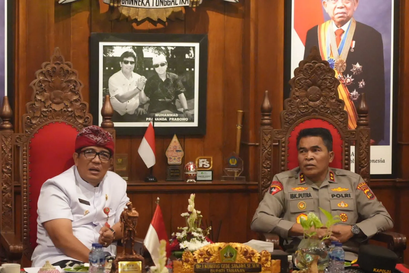 Kapolda Bali Kunjungi Kantor Bupati Tabanan Bahas Situasi Kamtibmas