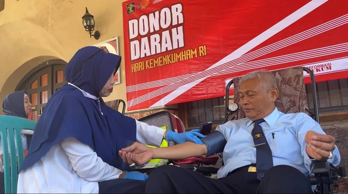 Lapas Pamekasan Gandeng PMI Kabupaten Pamekasan, Sukseskan Donor Darah Peringati Hari Lahir Kemenkumham RI