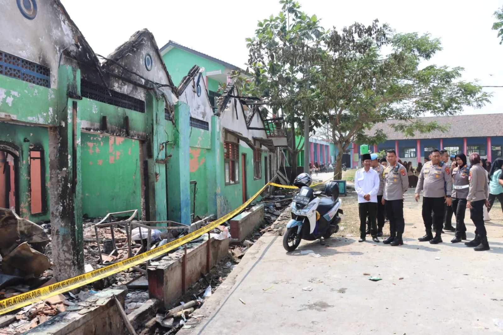 Cek TKP Kebakaran, Kapolresta Tangerang Beri Bantuan untuk Korban