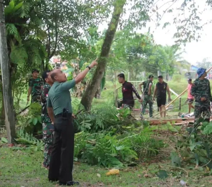 Semarakkan HUT RI ke-78 Kodim 1206/Psb Renovasi Pulau Kambing