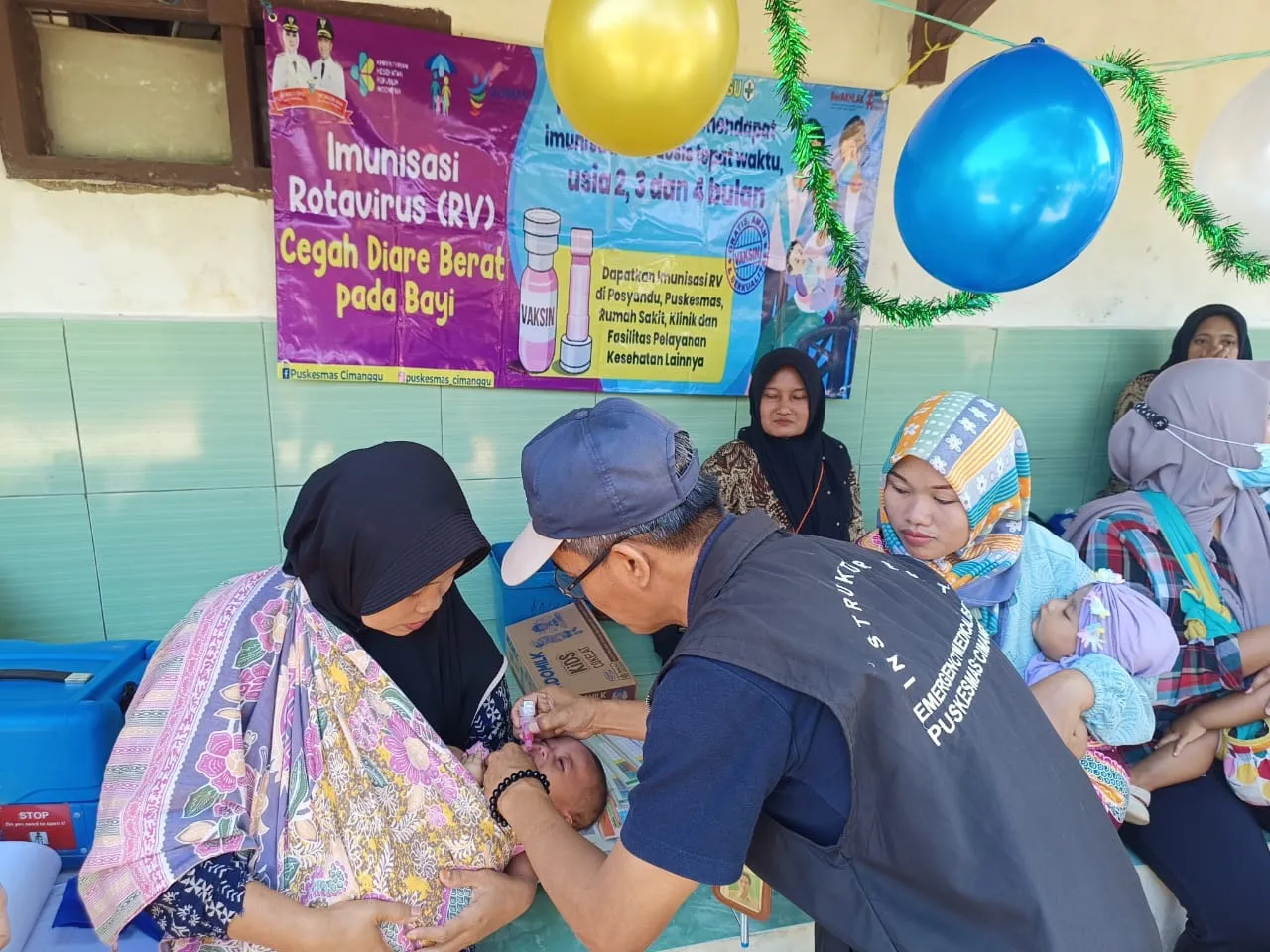 Puskesmas Cimanggu Launching Pelaksanaan Program Imunisasi HPV dan RV Bagi Anak Secara Gratis