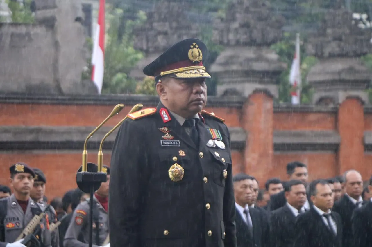 Wakapolda Bali Pimpin Upacara Peringatan HUT Ke-78 Kemerdekaan RI di Mapolda Bali
