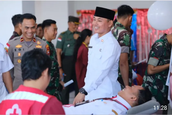 Wabup Wahyudi Hidayat : Donor Darah Ladang Amal Serta Wujud Nyata Sikap Berbagai