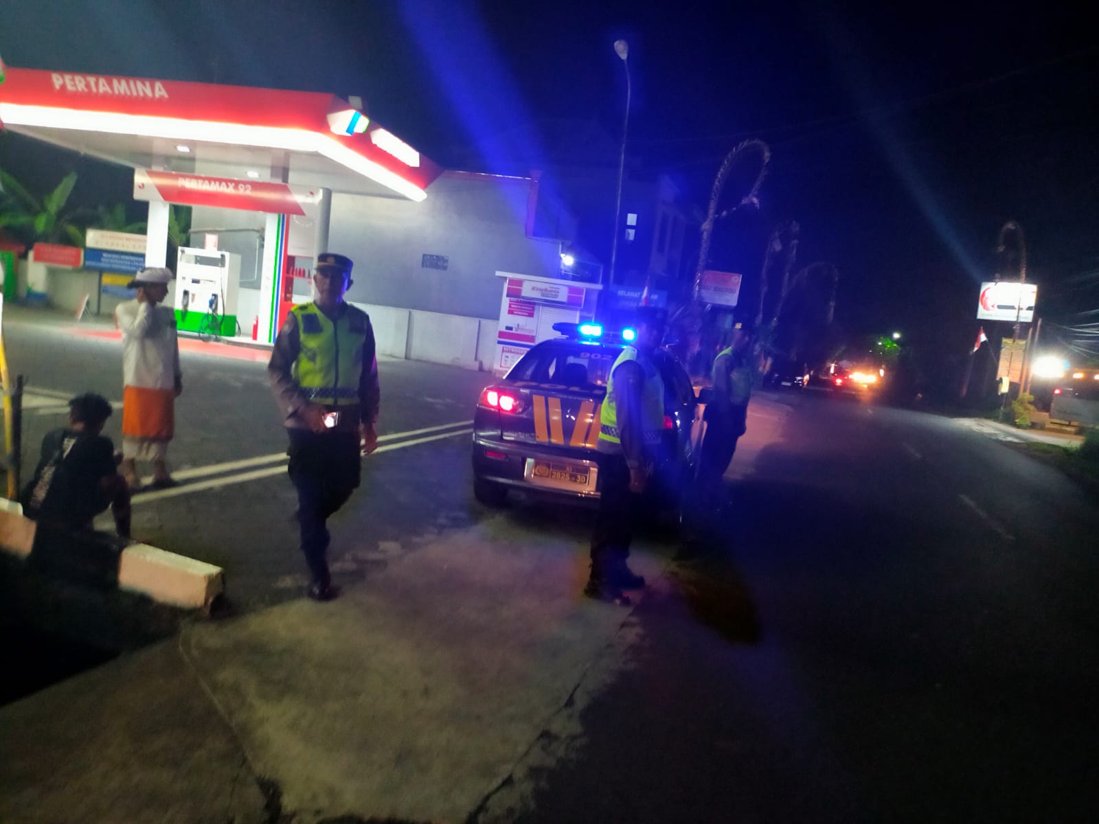Polsek Marga Intensipkan Blue Light Patrol Pastikan Kamtibmas Aman dan Kondusif