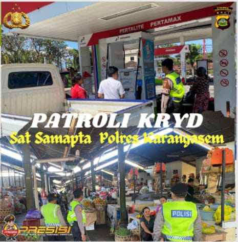 Cegah Gangguan Kamtibmas Patroli KRYD Polres Karangasem Terus Ditingkatkan