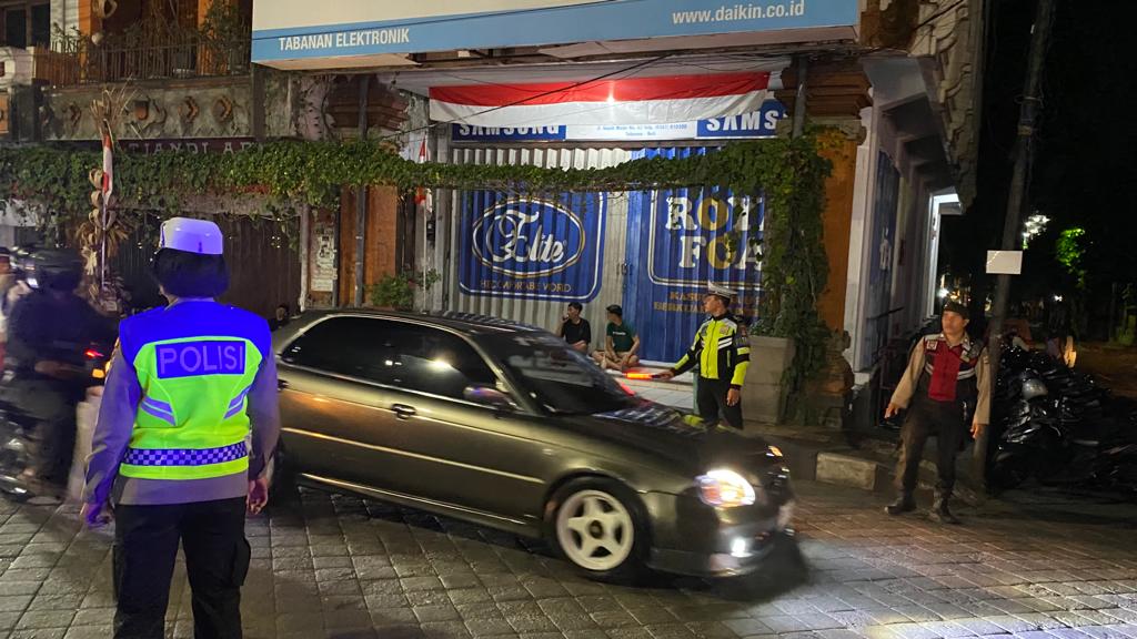 Polres Tabanan Gelar Blue Light Patrol Pada Jam Jam Rawan Malam Hari