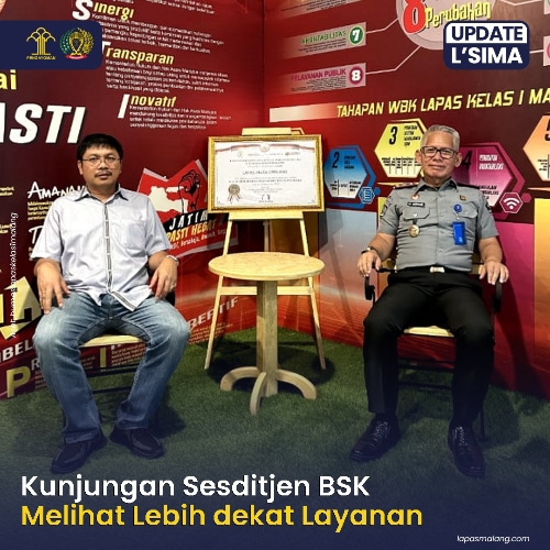 Kunjungan Sesditjen BSK, Melihat Lebih Dekat Layanan Yang Ada di Lapas Kelas I Malang