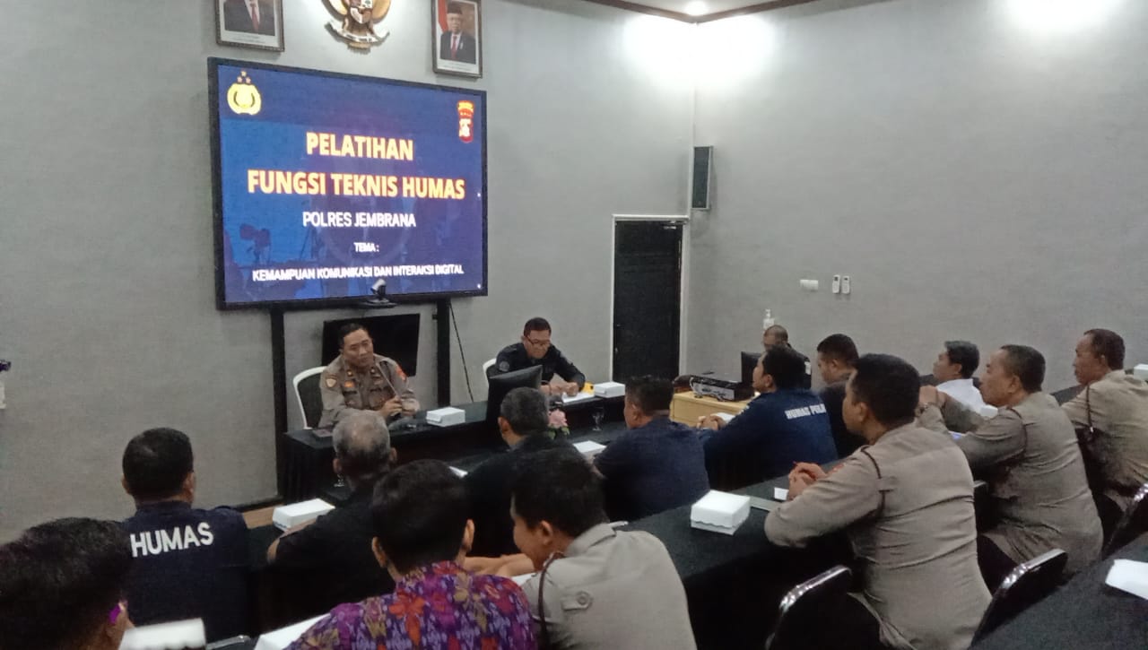 Pelatihan Fungsi Tekhnis Humas Sukses Berlangsung di Polres Jembrana