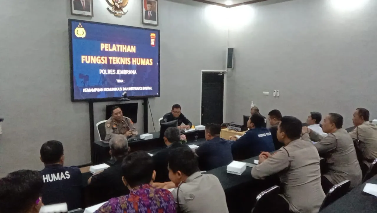 Pelatihan Fungsi Tekhnis Humas Sukses Berlangsung di Polres Jembrana
