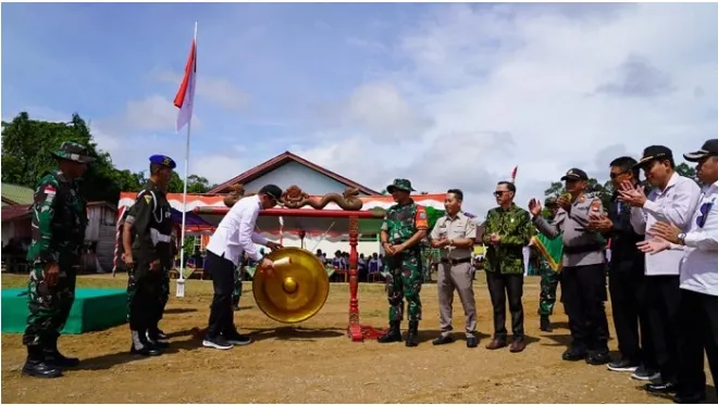 Bupati Kapuas Membuka Secara Resmi Kegiatan TMMD Imbangan ke-116