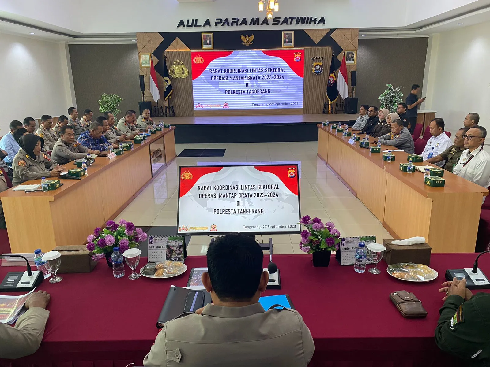 Wakapolresta Tangerang Pimpin Rakor Lintas Sektoral OMB 2023-2024