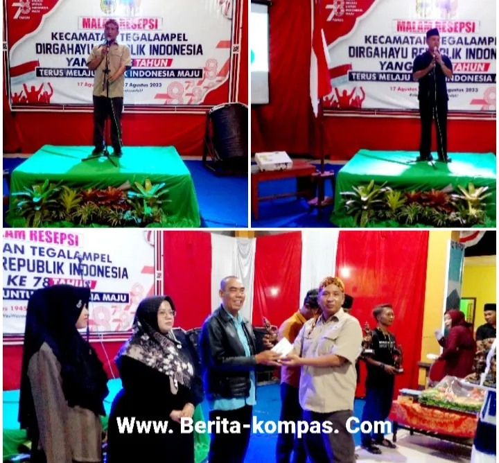 Malam Resepsi HUT RI ke 78 di Kecamatan Tegalampel Berlangsung Sangat Meriah