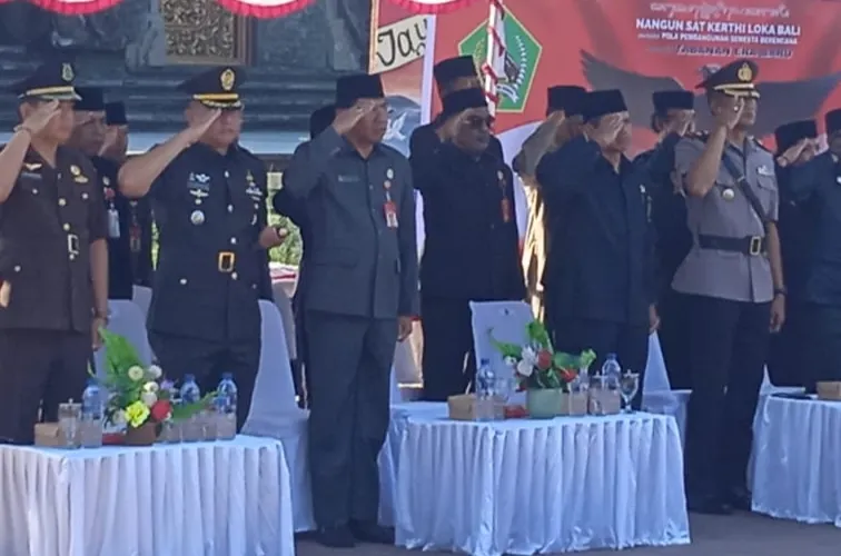 Upacara Hari Kesaktian Pancasila Yang Dilaksanakan di Taman Bung Karno Tabanan Dipimpin Langsung Komandan Kodim 1619/Tabanan