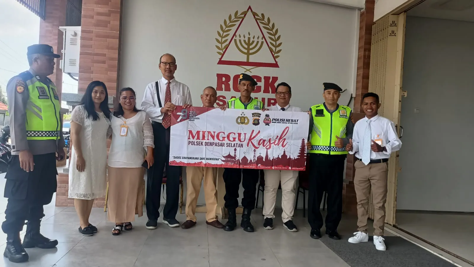Giat Minggu Kasih, Polsek Densel Ajak Jemaat Waspada Terhadap Aksi Kejahatan