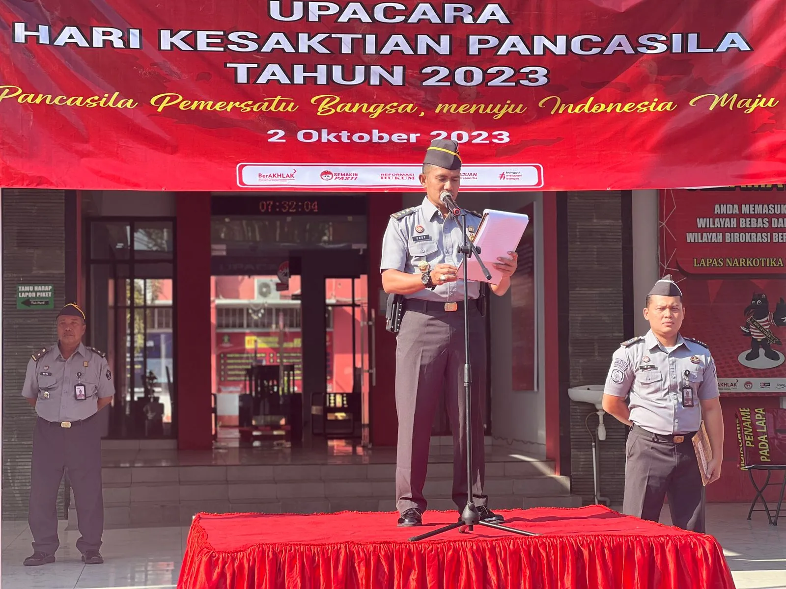 Peringati Hari Kesaktian Pancasila, Lapas Narkotika Kelas IIA Pamekasan Kanwil Kemenkumham Jatim Gelar Upacara