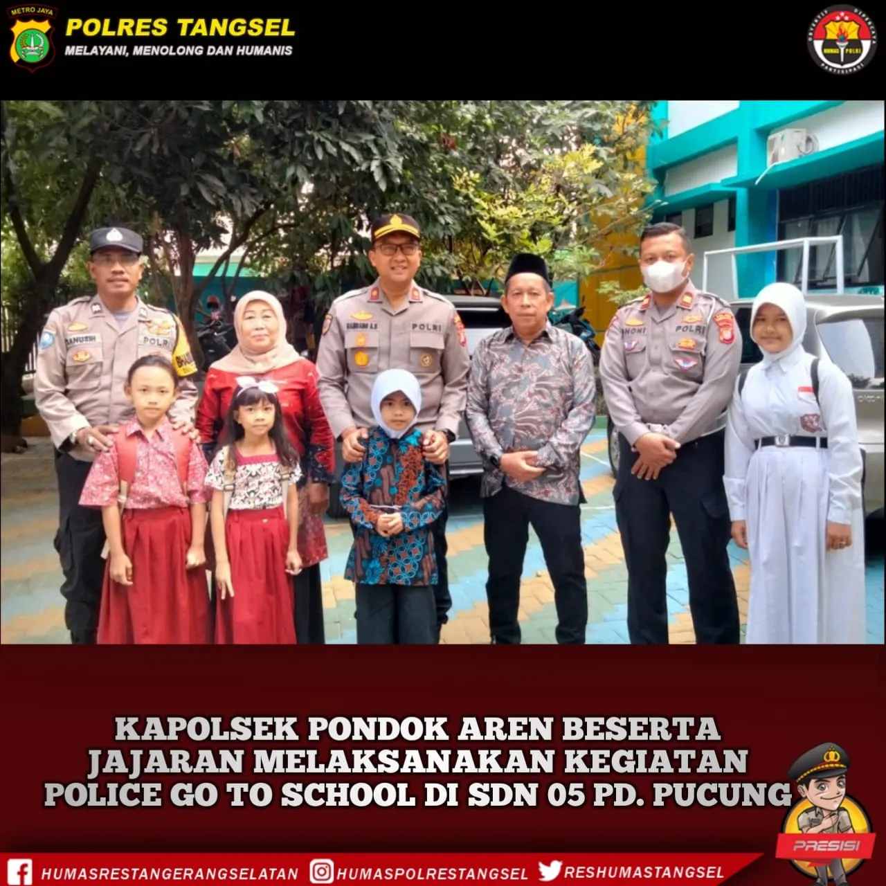 Ini Cara Polsek Pondok Aren Cegah Bullying, Tawuran, Hingga Pelanggaran Lalu Lintas Yang Libatkan Anak Sekolah