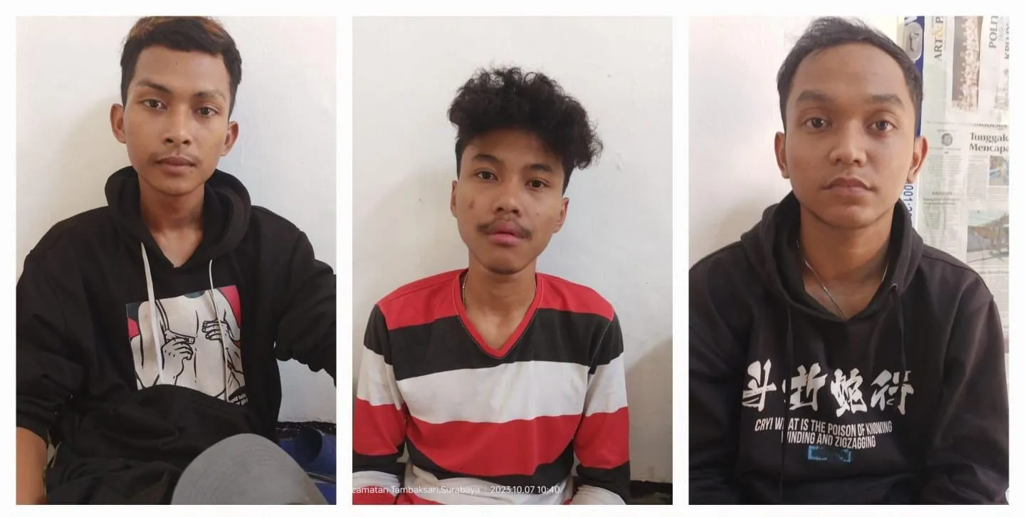 Polsek Tambaksari Amankan 3 Pelaku Balap Liar Yang Sering Meresahkan Masyarakat 