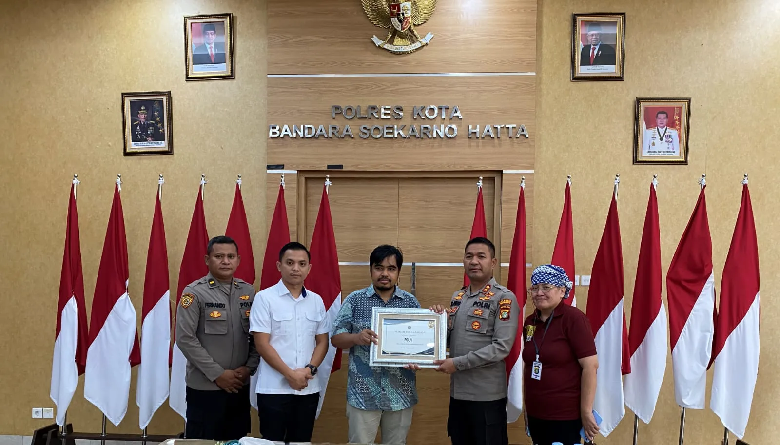 Polresta Bandara Soekarno-Hatta (Soetta) Diapresiasi Oleh Masyarakat Anti Fitnah Indonesia (Mafindo) Lantaran Mampu Melawan Hoaks (Berita Bohong)