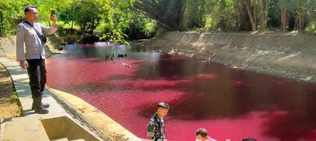Update Kasus Sungai Berwarna Merah di Pamekasan, Polisi Berhasil Temukan Penyebab