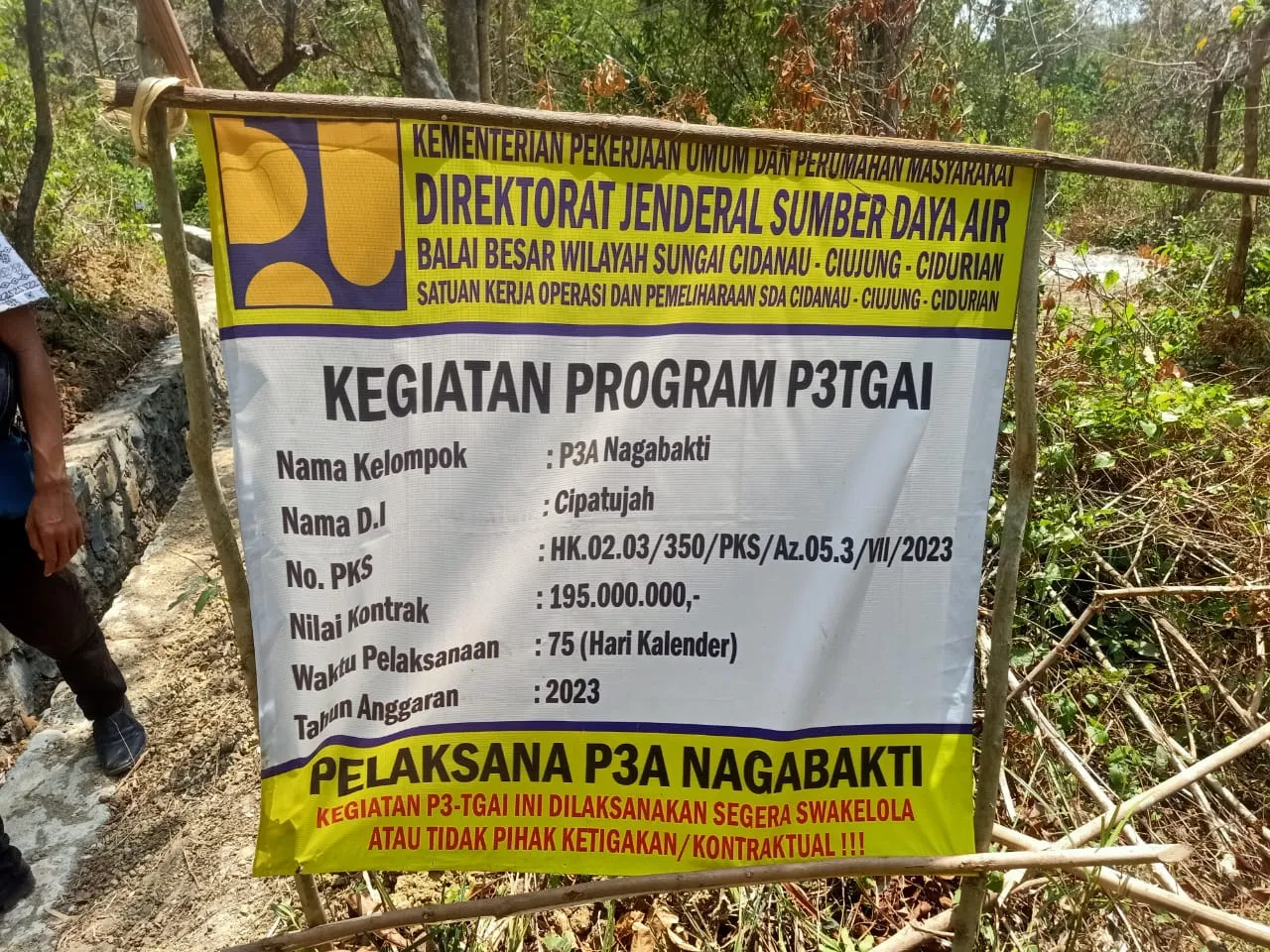 Proyek P3-TGAI Diduga Tidak Sesuai Aturan dan Spesifikasi dan Ada Penggarapan Sungai Atau Irigasi Sawah Milik TNUK Tanpa Ijin