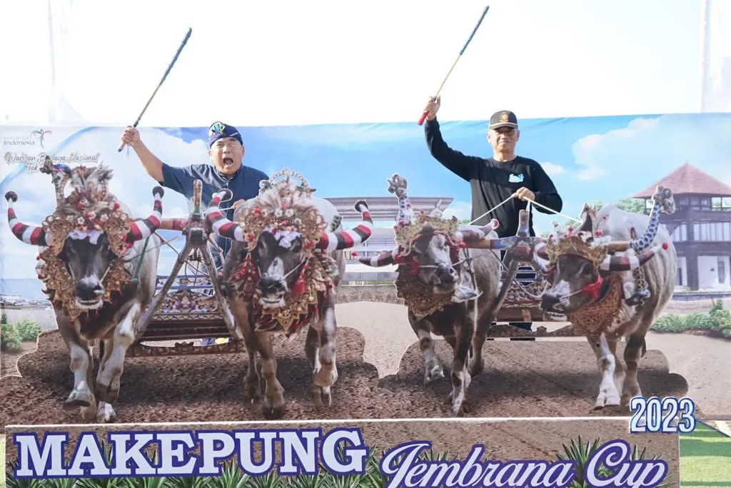 Polres Jembrana Turut Mensukseskan Lomba Mekepung Jembrana Cup 2023 di Sirkuit All In One Pengambengan