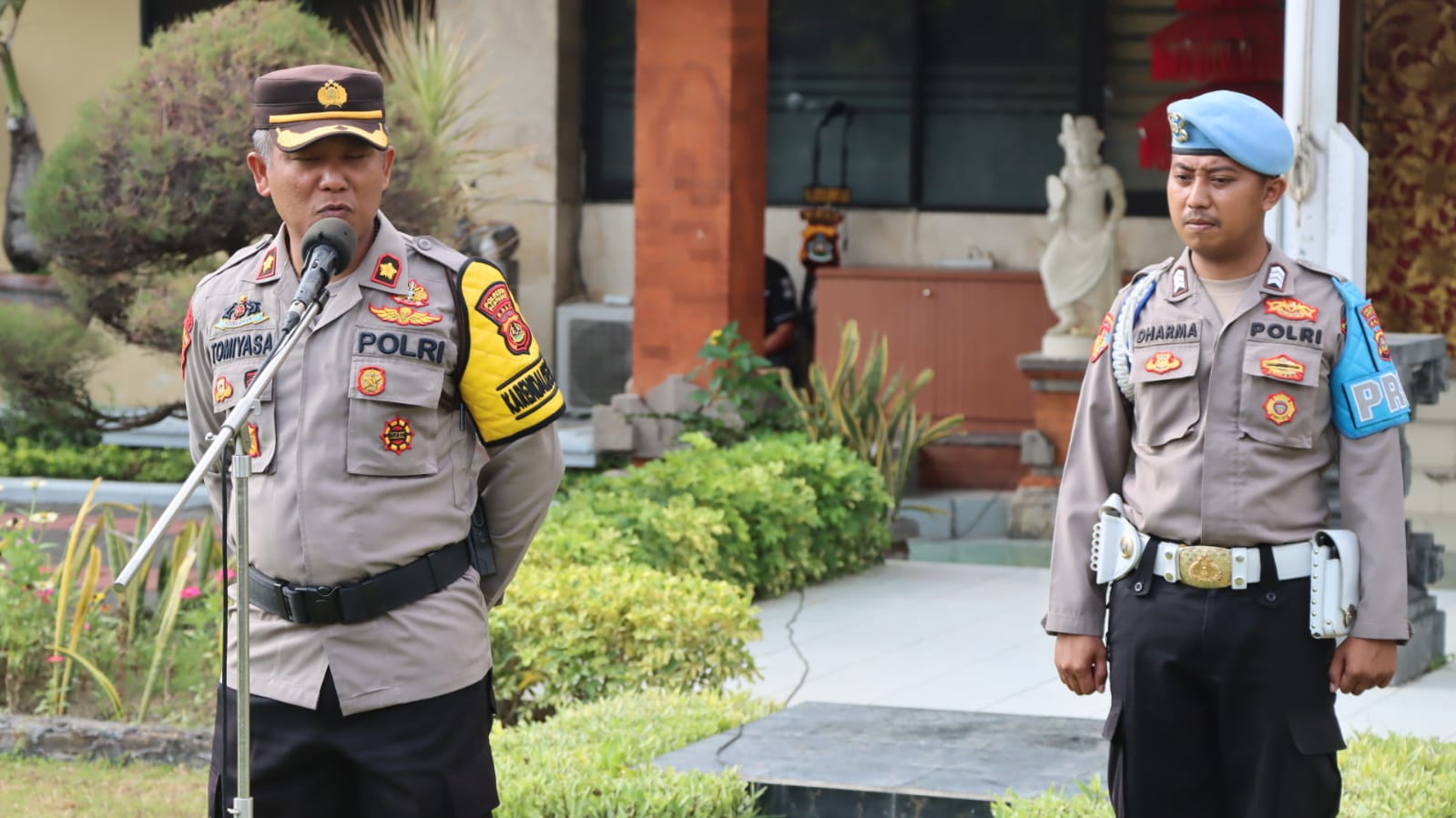 Polresta Denpasar Terjun Ratusan Personel Pengamanan Tahapan Pendaftaran Pemilu 2023 - 2024