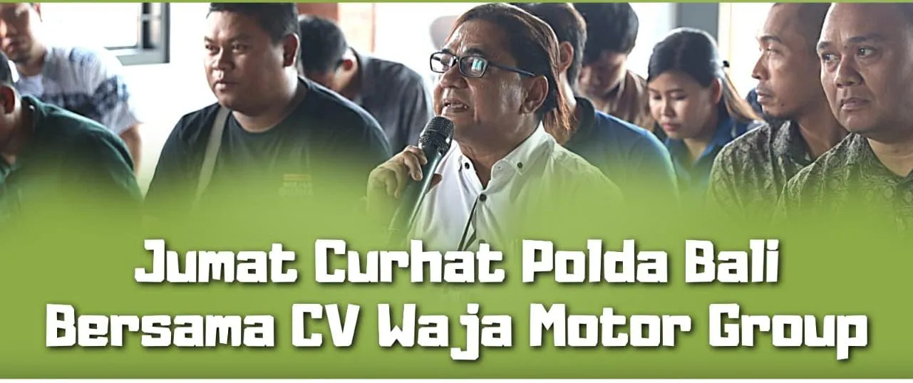 Jumat Curhat, Polda Bali Bersama CV Waja Motor Group